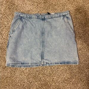 H&M Blue Denim Mini Skirt